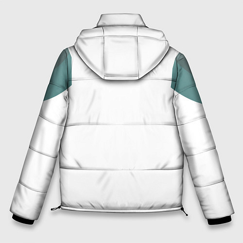 Мужская зимняя куртка Геометрическая сова / 3D-Светло-серый – фото 2