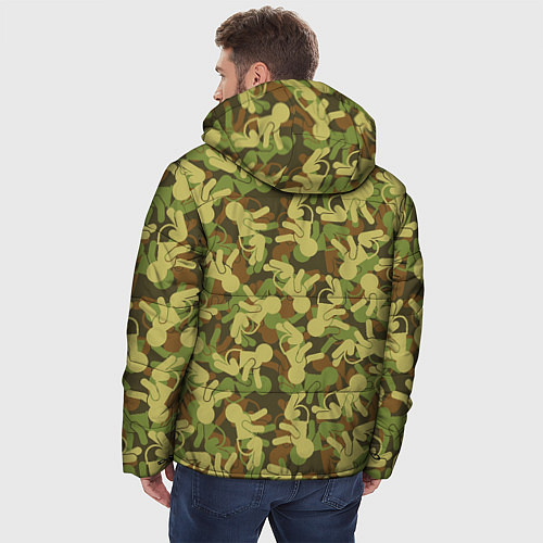 Мужская зимняя куртка Малыши камуфляж / 3D-Светло-серый – фото 4