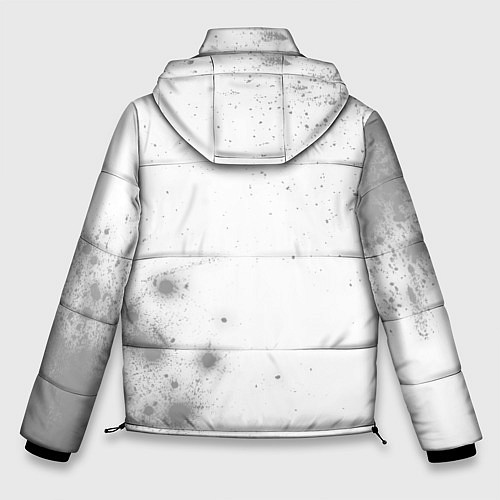 Мужская зимняя куртка Assassins Creed glitch на светлом фоне: надпись, с / 3D-Черный – фото 2
