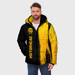 Куртка зимняя мужская Motorhead - gold gradient: по-вертикали, цвет: 3D-черный — фото 2