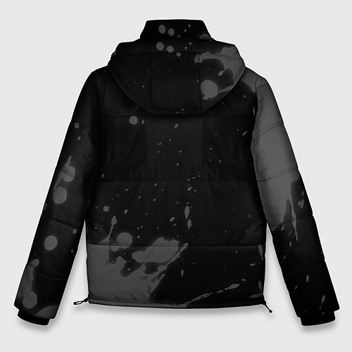 Мужская зимняя куртка Roblox glitch на темном фоне: надпись, символ / 3D-Черный – фото 2