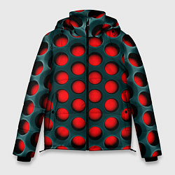 Куртка зимняя мужская Сотовая структура 3D, цвет: 3D-светло-серый