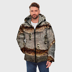 Куртка зимняя мужская Деревянный разлом, цвет: 3D-черный — фото 2