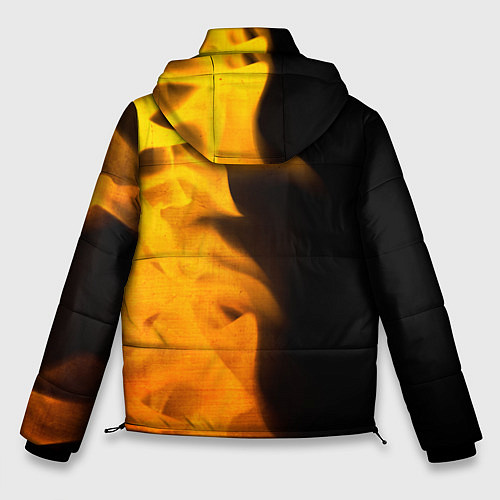 Мужская зимняя куртка Forza Horizon - gold gradient: по-вертикали / 3D-Черный – фото 2