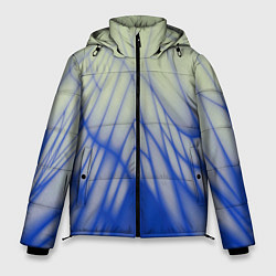 Куртка зимняя мужская Лучи - неоновый синий - Хуф и Ся, цвет: 3D-светло-серый