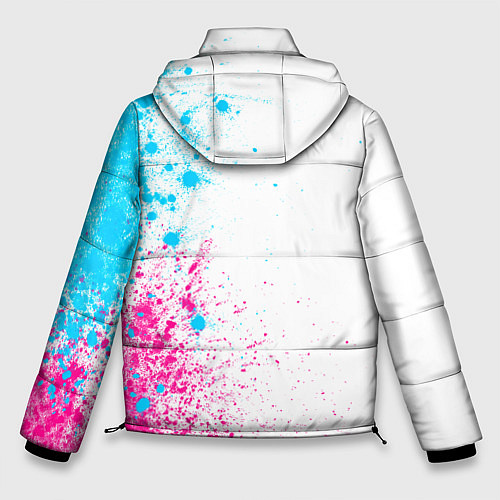 Мужская зимняя куртка OneRepublic neon gradient style: по-вертикали / 3D-Черный – фото 2