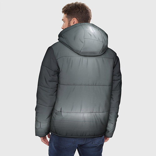 Мужская зимняя куртка Прогулка по воде / 3D-Светло-серый – фото 4