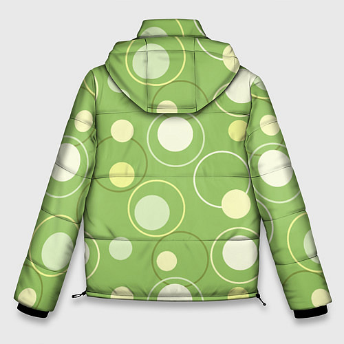 Мужская зимняя куртка Зеленое ретро / 3D-Светло-серый – фото 2