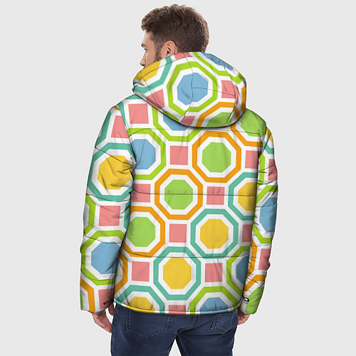 Мужская зимняя куртка Color geometria / 3D-Светло-серый – фото 4