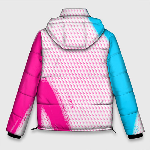 Мужская зимняя куртка Lifan neon gradient style: надпись, символ / 3D-Черный – фото 2