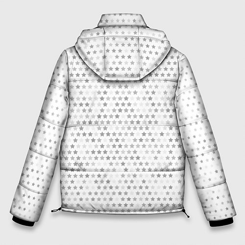 Мужская зимняя куртка Architects glitch на светлом фоне: по-вертикали / 3D-Черный – фото 2