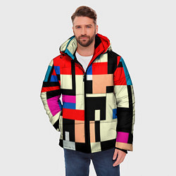 Куртка зимняя мужская Кубическое измерение, цвет: 3D-светло-серый — фото 2
