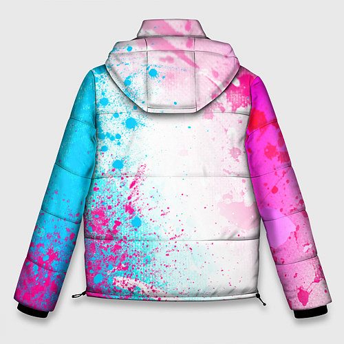 Мужская зимняя куртка Bleach neon gradient style: по-вертикали / 3D-Черный – фото 2