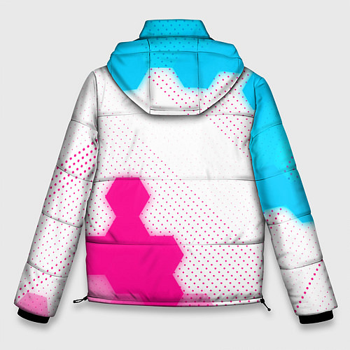 Мужская зимняя куртка Haval neon gradient style: надпись, символ / 3D-Черный – фото 2