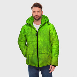 Куртка зимняя мужская Зелёная фантазия, цвет: 3D-красный — фото 2