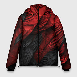 Куртка зимняя мужская Red black texture, цвет: 3D-красный