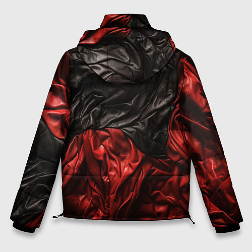 Мужская зимняя куртка Black red texture / 3D-Светло-серый – фото 2