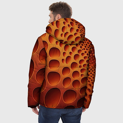 Мужская зимняя куртка Объемные впадины / 3D-Светло-серый – фото 4