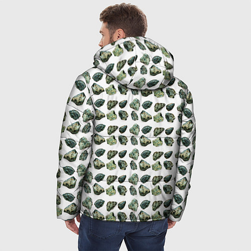 Мужская зимняя куртка Камешки / 3D-Светло-серый – фото 4