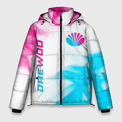 Мужская зимняя куртка Daewoo neon gradient style: надпись, символ