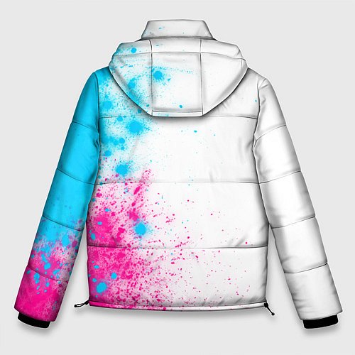 Мужская зимняя куртка JAC neon gradient style: по-вертикали / 3D-Черный – фото 2