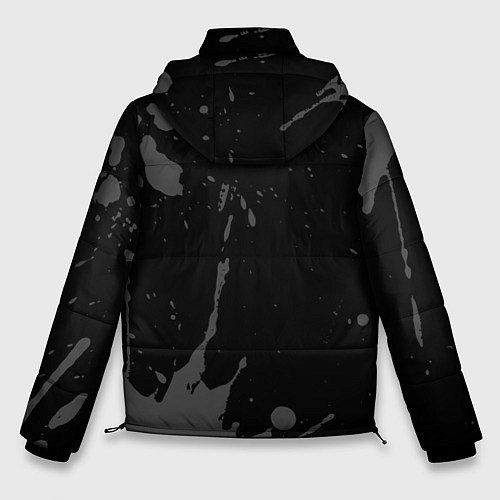 Мужская зимняя куртка Death Stranding glitch на темном фоне: по-вертикал / 3D-Черный – фото 2