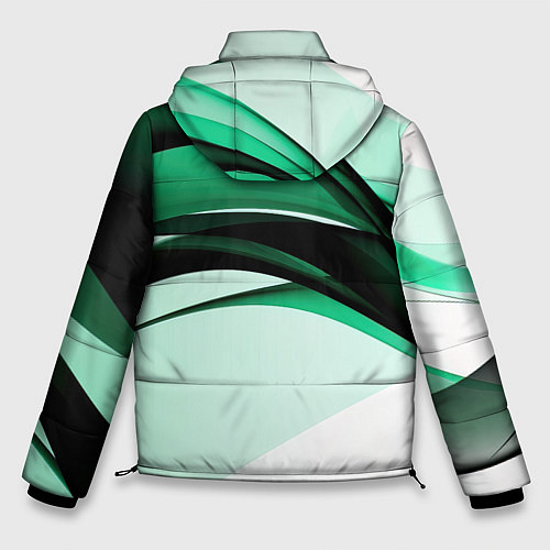 Мужская зимняя куртка White green black / 3D-Черный – фото 2