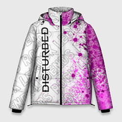 Куртка зимняя мужская Disturbed rock legends: по-вертикали, цвет: 3D-черный