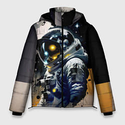 Мужская зимняя куртка Космонавт в скафандре - набросок