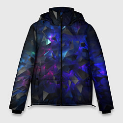 Куртка зимняя мужская Обломки камней, цвет: 3D-черный