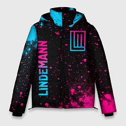 Мужская зимняя куртка Lindemann - neon gradient: надпись, символ