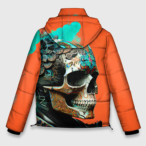 Мужская зимняя куртка Art skull - irezumi - Japan / 3D-Черный – фото 2