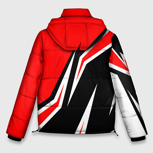 Мужская зимняя куртка Ducati- red stripes / 3D-Черный – фото 2