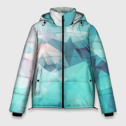 Куртка зимняя мужская Небо из геометрических кристаллов, цвет: 3D-черный