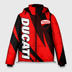 Мужская зимняя куртка Ducati - красные волны