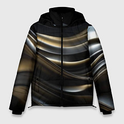 Куртка зимняя мужская Чёрно-золотой градиент, цвет: 3D-черный