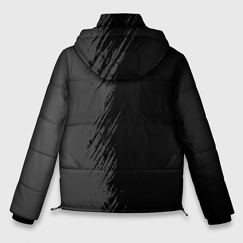 Мужская зимняя куртка Need for Speed glitch на темном фоне: по-вертикали / 3D-Черный – фото 2