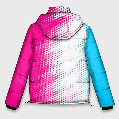 Мужская зимняя куртка Honda neon gradient style: по-вертикали / 3D-Черный – фото 2