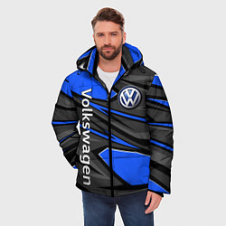 Куртка зимняя мужская Вольцваген - спортивная униформа, цвет: 3D-светло-серый — фото 2