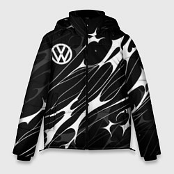 Куртка зимняя мужская Volkswagen - острые линии, цвет: 3D-светло-серый