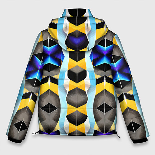 Мужская зимняя куртка Vanguard geometric pattern - neural network / 3D-Черный – фото 2