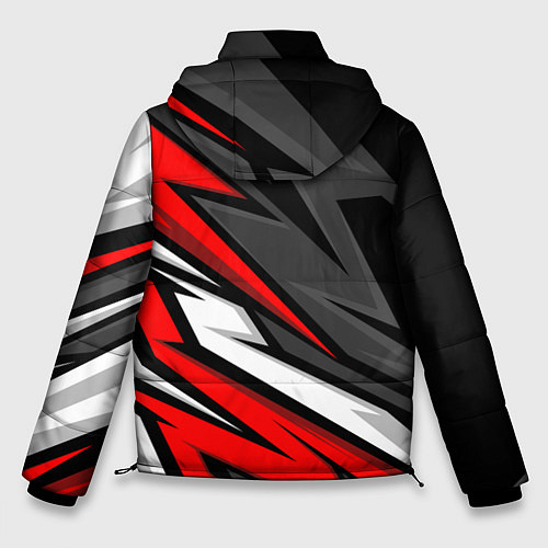 Мужская зимняя куртка Митсубиси - красный спортивный / 3D-Черный – фото 2