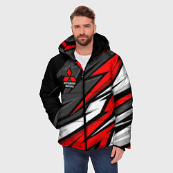 Куртка зимняя мужская Митсубиси - красный спортивный, цвет: 3D-красный — фото 2