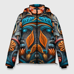 Куртка зимняя мужская Mirrow floral pattern - art - vogue, цвет: 3D-красный