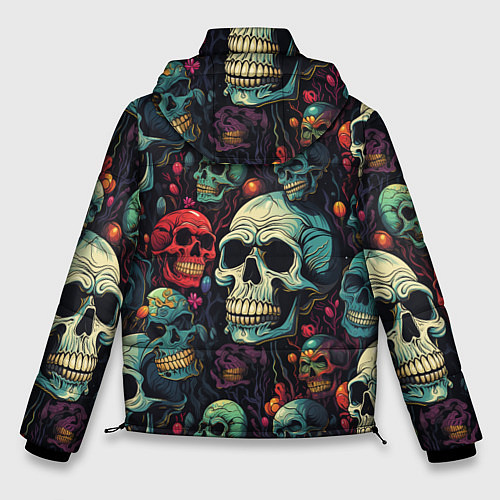 Мужская зимняя куртка Милый skull / 3D-Черный – фото 2