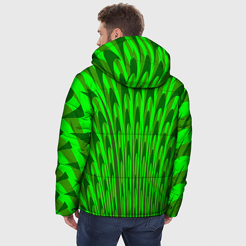 Мужская зимняя куртка Травяные стрелы / 3D-Светло-серый – фото 4
