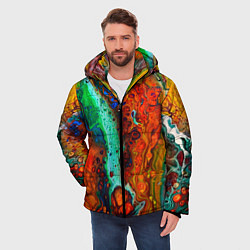 Куртка зимняя мужская Каскад красок, цвет: 3D-красный — фото 2