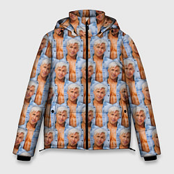 Куртка зимняя мужская Паттерн - Райан Гослинг, цвет: 3D-черный