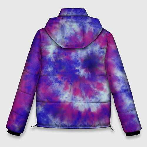 Мужская зимняя куртка Tie-Dye дизайн / 3D-Черный – фото 2