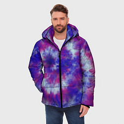 Куртка зимняя мужская Tie-Dye дизайн, цвет: 3D-светло-серый — фото 2